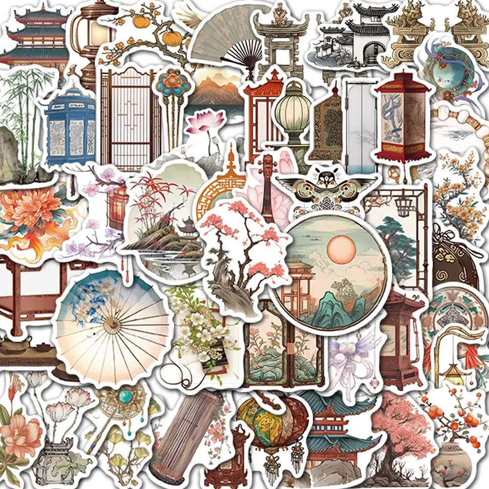 

10/25/50pcs Antique Little Things Cartoon Stickers for Laptop Suitcase Water Bottle Phone Guitar Motorcycle Decor Decals