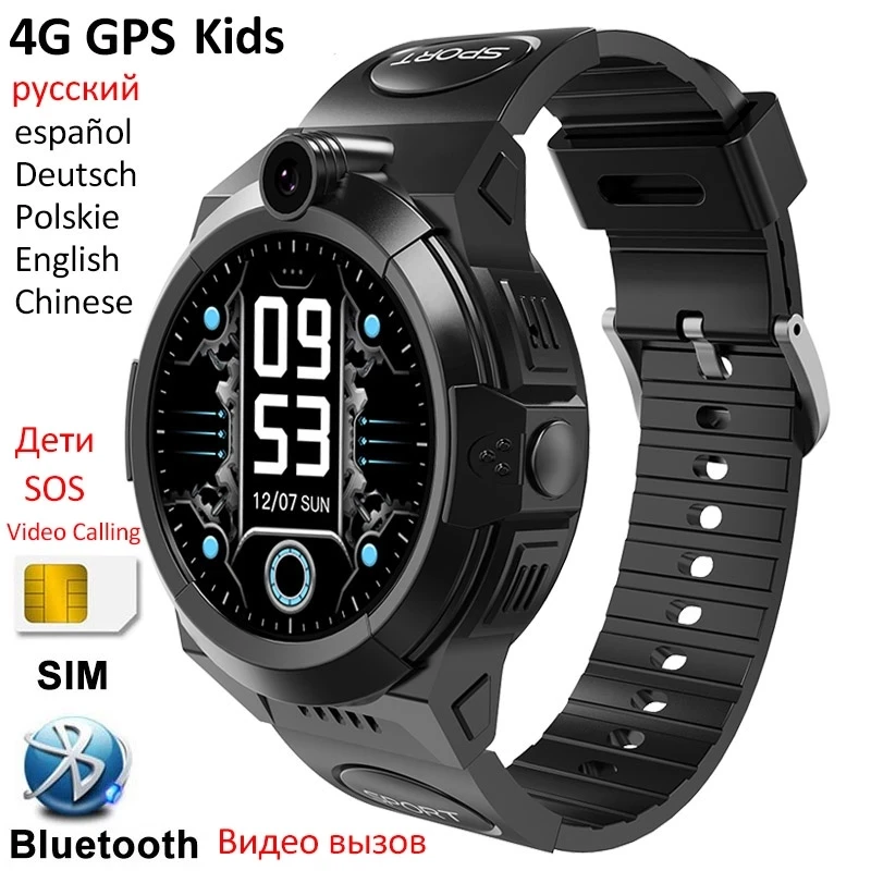 

Детские Смарт-часы, 4G, SIM-карта, SOS, GPS, Wi-Fi, LBS