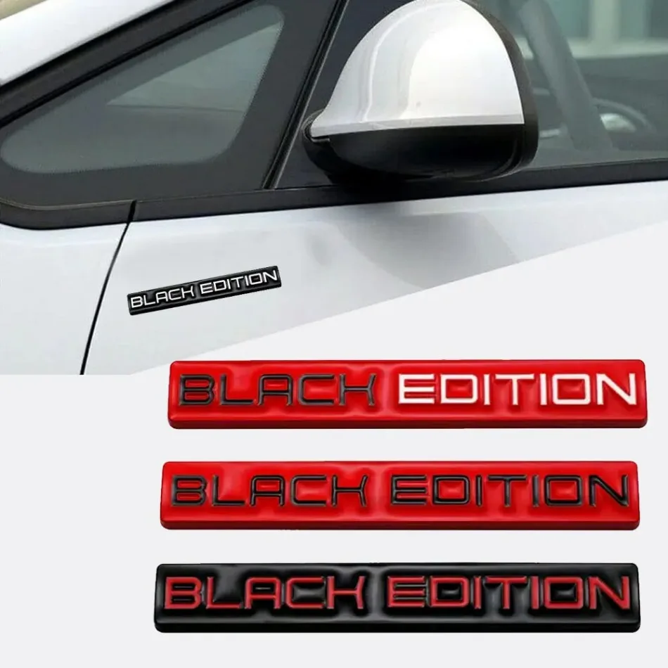 

1Pc Car Metal Edition Logo Sticker Auto Rear Trunk Side Fender Emblem Badge Sticker Car 3D Sticker Car Exterior Accessories