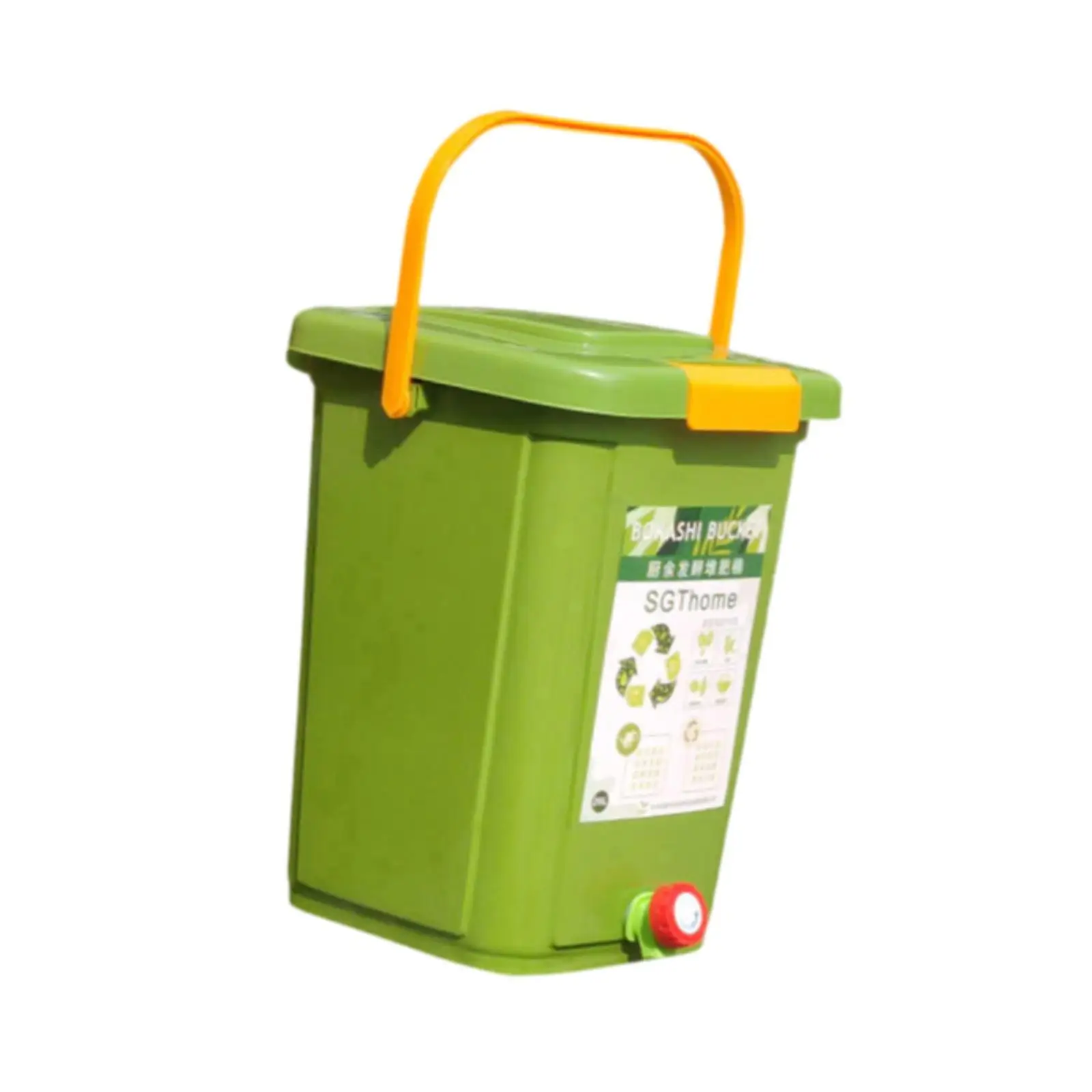 Countertop Compost Bin Practical Portable Fermentation Barrel Recycle Large Capacity for Balcony Farm Orchard Indoor Kitchen