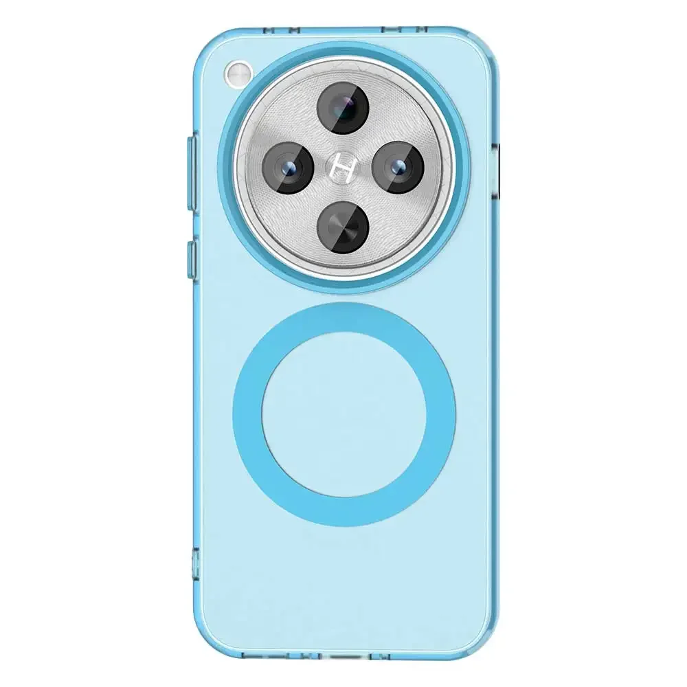Magnetic Wireless Charging Shockproof Back Case - Candy PC + TPU Bumper