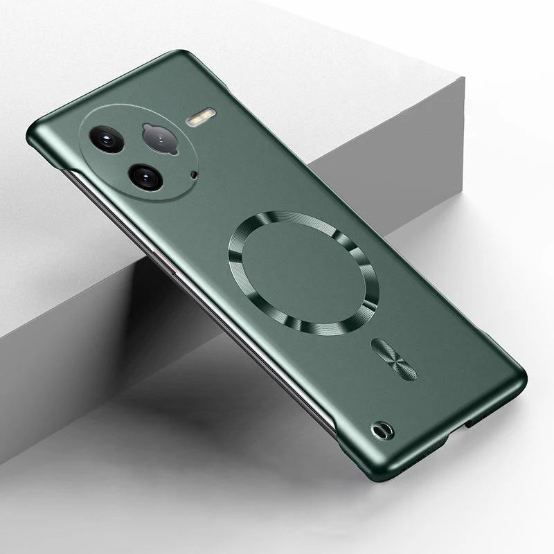 Luxury Ultra Thin Magnetic Metallic Frameless Phone Case - Matte Shockproof PC Cover