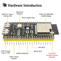 ESP32 S3 Development Board with Expansion Adapter Kit 2.4G Wifi BT Module MCU ESP32-S3WROOM1 N16R8 44Pin Type-C ESP32-S3 - Image 2