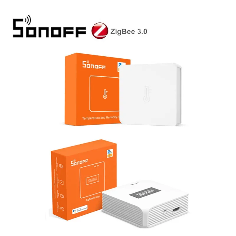 SONOFF Zigbee ZBBridge/Wireless Switch/Temperature Sensor/Motion Sensor/Door Sensor/Dongle For Alexa Google Home SNZB-01 2 3 4 