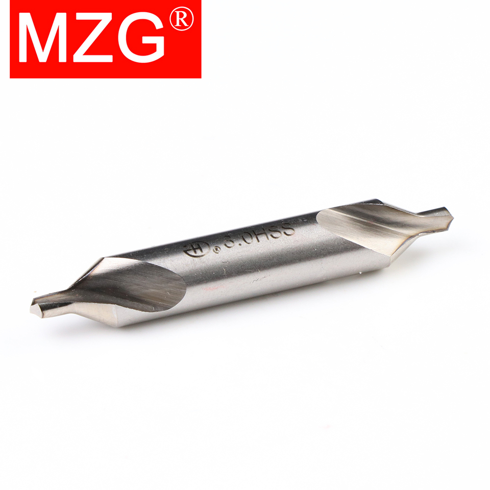 MZG 1/5/10pcs 1set HSS Center Drill Bit Combined Center Drills 60 Degree Countersinks Angle Metal Drill Bit 1/1.5/2/2.5/3/4/5
