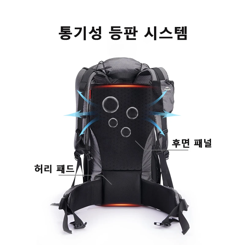 Naturehike 60+5L 캠핑 백팩 - 빈틈없이 설계된 프리미엄 등산 및 여행 필수품
