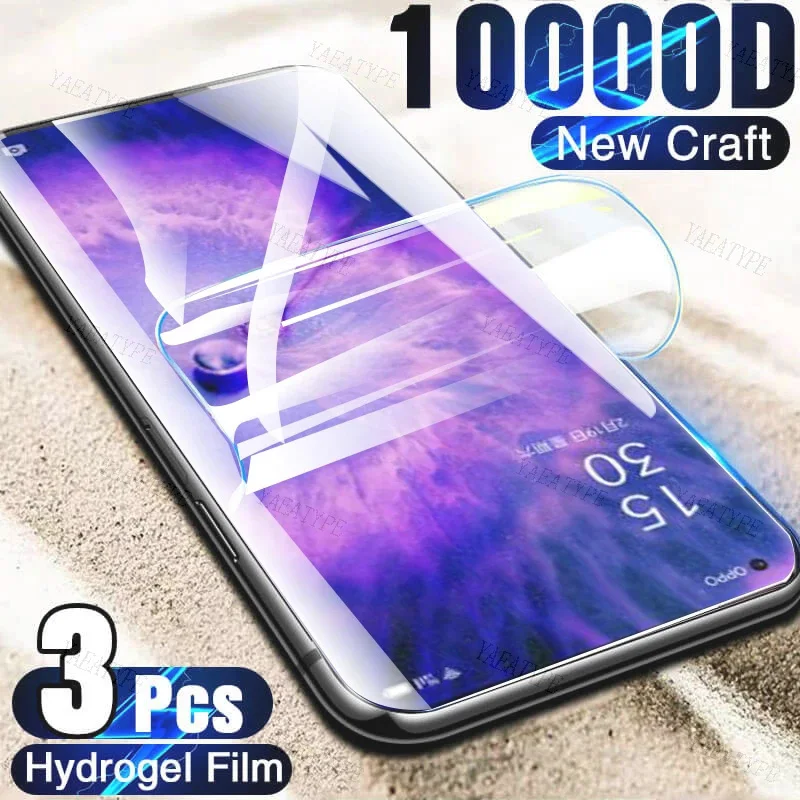 하이드로글 슬림 스크린 보호대, 블랙뷰 샤크 8 N6000 BV8900 오스칼 S70 프로 BV5300 프로 BV9300 오스칼 C70 오스칼 C30 용, 3 개