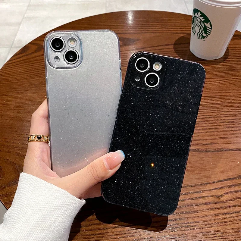 Фото Блестящий Мягкий чехол из ТПУ для IPhone 14 Pro 13 12 11 Pro Max X XR XS Max №3