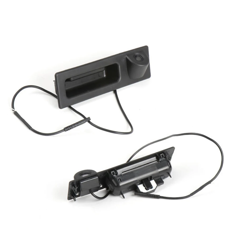 Car Tailgate Trunk Switch Handle Rear Door Cover With Camera For BMW