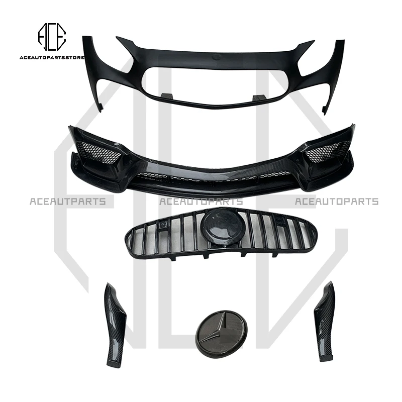 

Real Carbon Fiber Body Kits For Benz AMG GT Carbon Fiber Front Bumper Carbon Diffuser Auto Modification Car Styling IMP Style