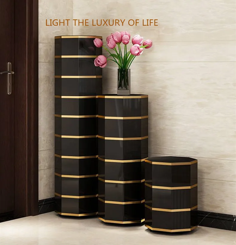 Rotated Shoe Rack Shelf Table Shoe Organizer Free Standing Flat Shoe Racks Modern Fashion Design Style