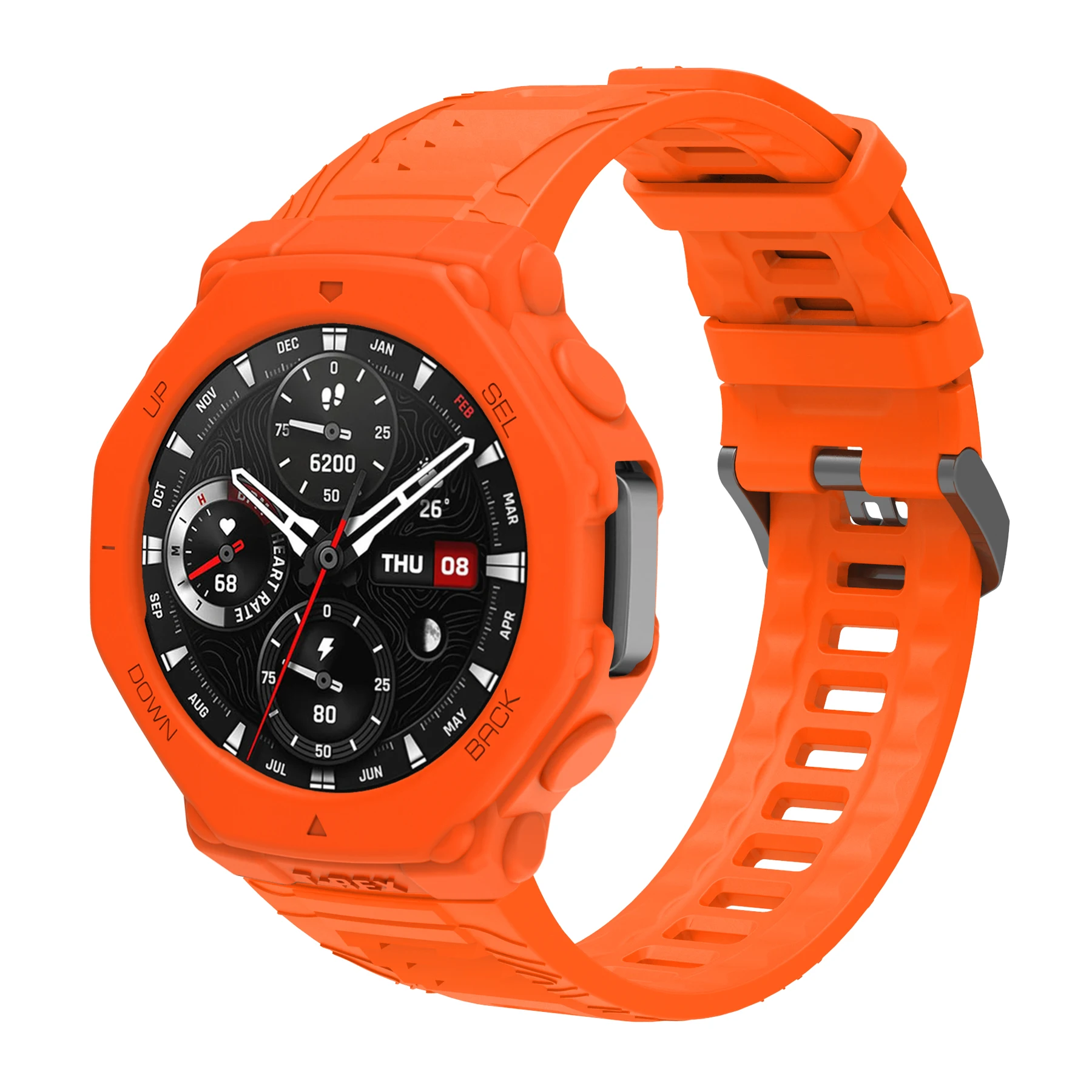 Durable Silicone Strap with Protective Case