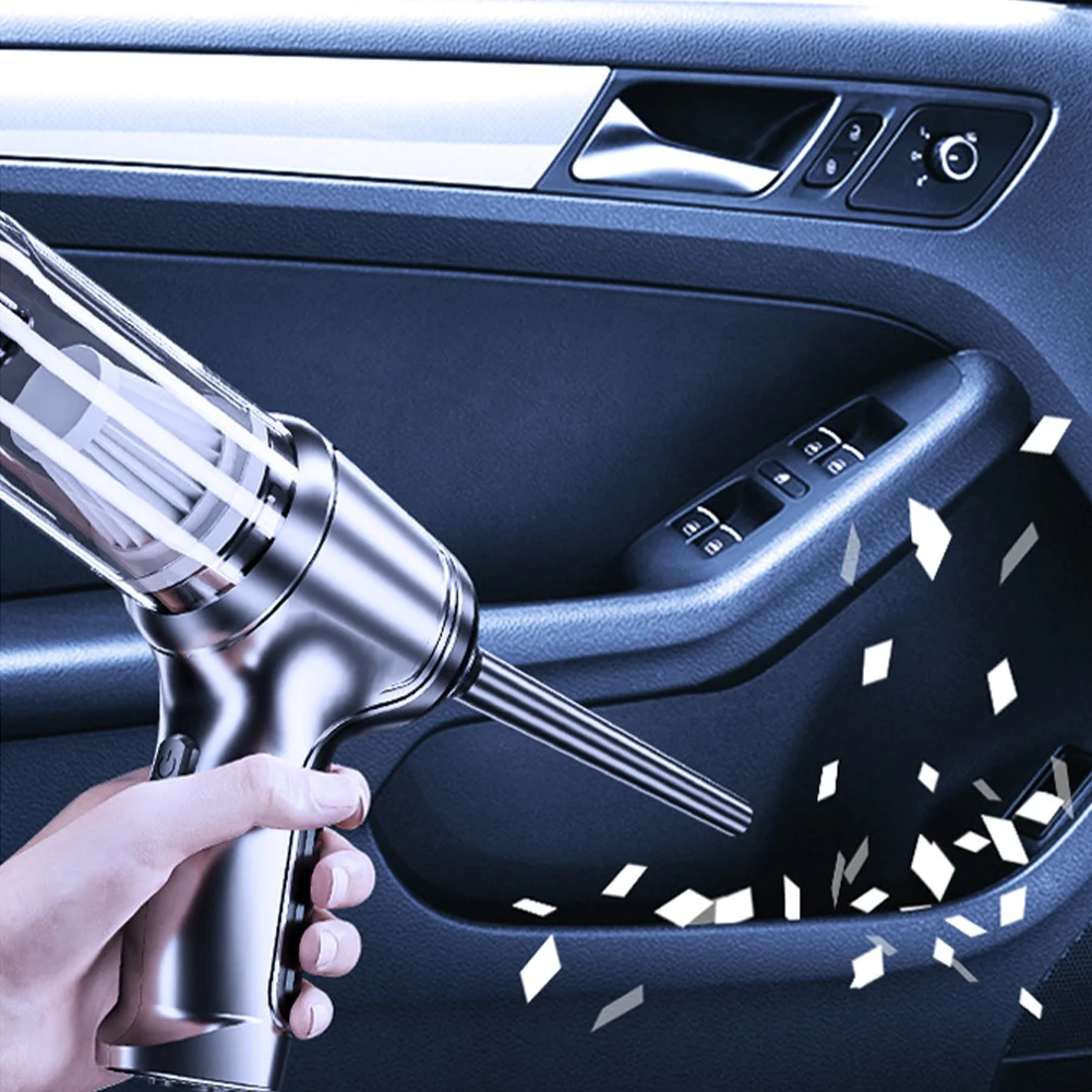 

Cordless Auto Cleaner High Power Automotive Vacuum Cleaner Rechargeable Multifunctional for Cars/Keyboards/Cabinets/Carpets/Sofa