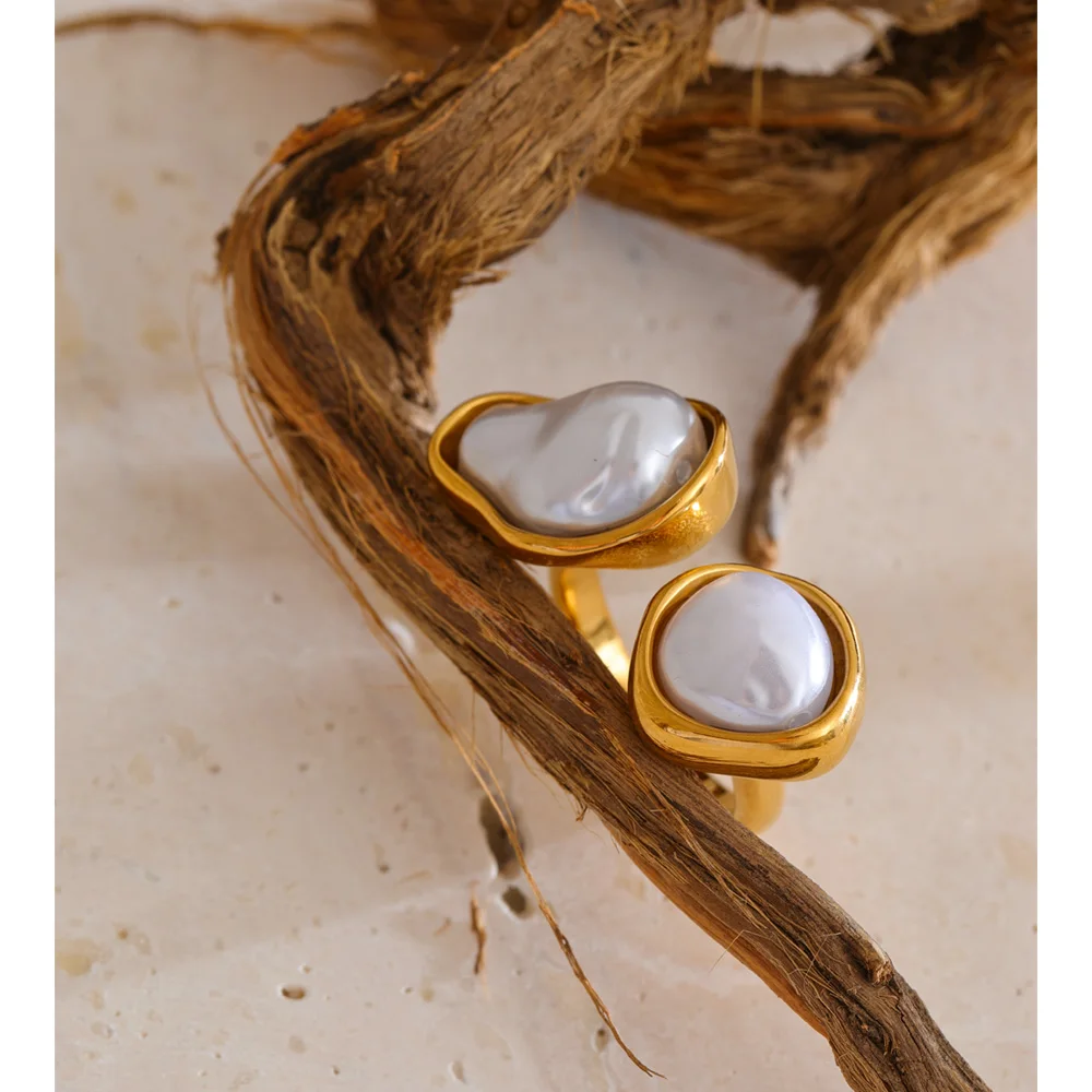 Yhpup Ring Stainless Steel Rust Resistant Fashion Cast Finger Jewelry