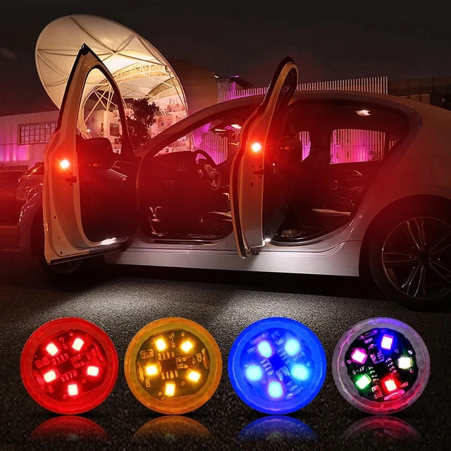 Autoscheinwerfer 1X Universal-LED-Öffnungstür-Sicherheitswarnung  Antikollisionslichter Magnetsensor Strobe Blinkender Alarm Parklampe