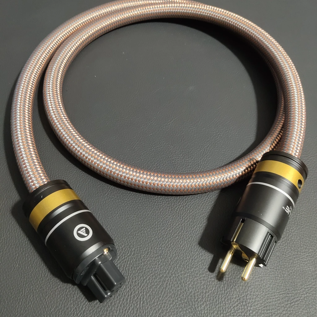 HIFI Speaker Amplifier Audio Power Cord 11awg*3 OCC conductor EU/US schuoko standard