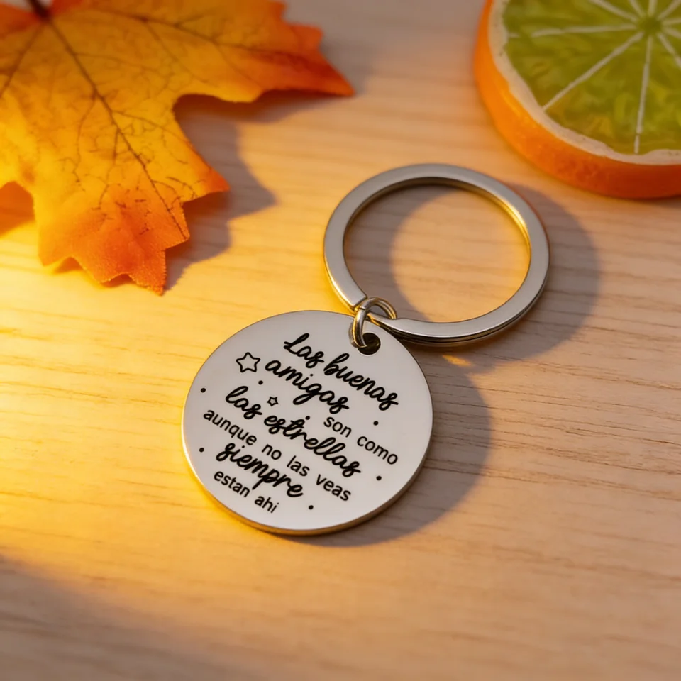 Portachiavi Personalizzato Con Scritta 'Best Friend' – Regalo Di Amicizia In Acciaio Inox – Per Compleanno, Laurea, San Valentino