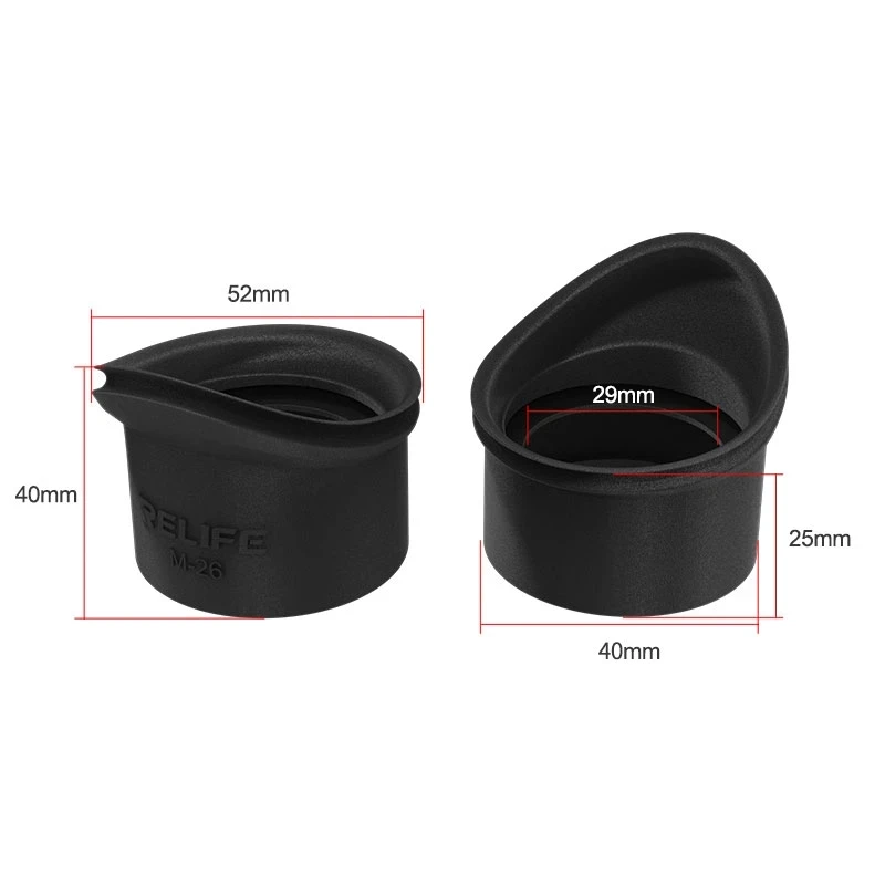 Lfdhcn 2 Pièces Oculaire En Caoutchouc Souple Bouclier Oculaire 29-30mm