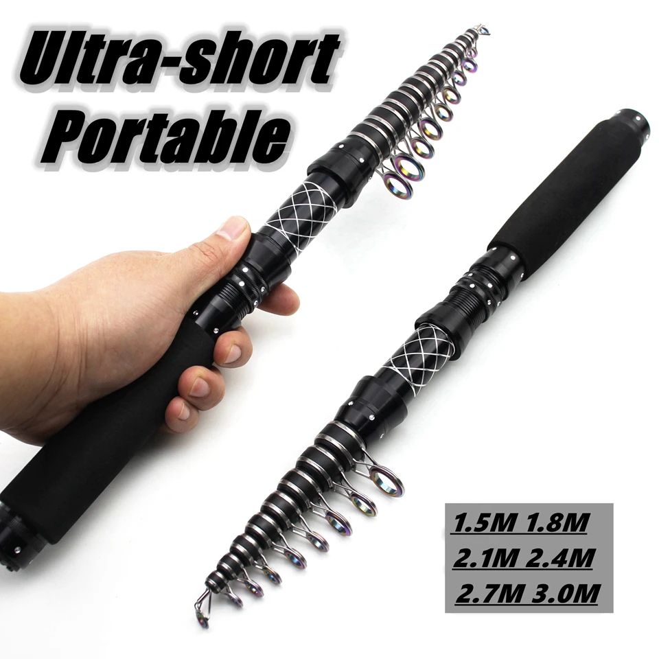 PAZA Portable Telescopic FRP Ultralight Telescopic Boat Fishing