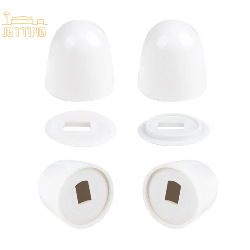 1Set Universal Plastic Toilet Bolt Covers Toilet Bowl Push-on Bolt Screw Caps Toilet Decoration For Home Bathroom Accessories