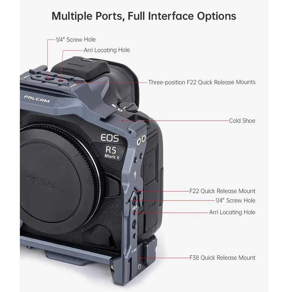 FALCAM F22&F38&F50 C00B4802 Quick Release Camera Cage(FOR R5II)