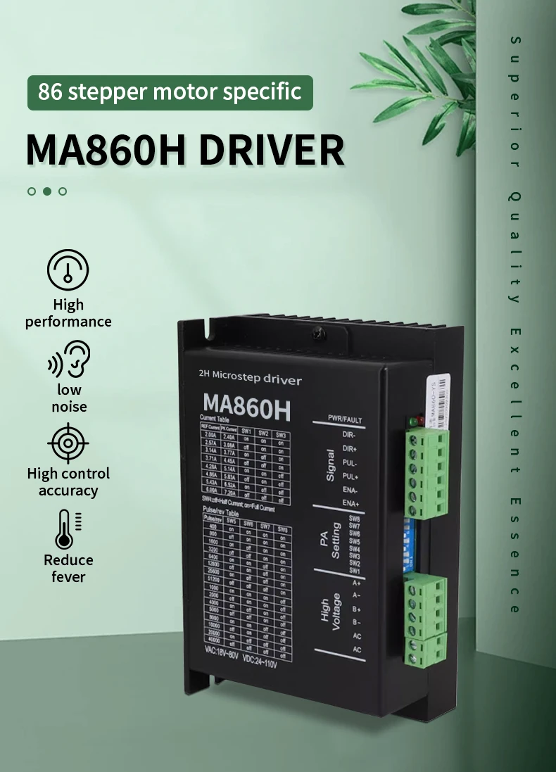 MA860H Driver DSP, Módulo Controlador Microstep para