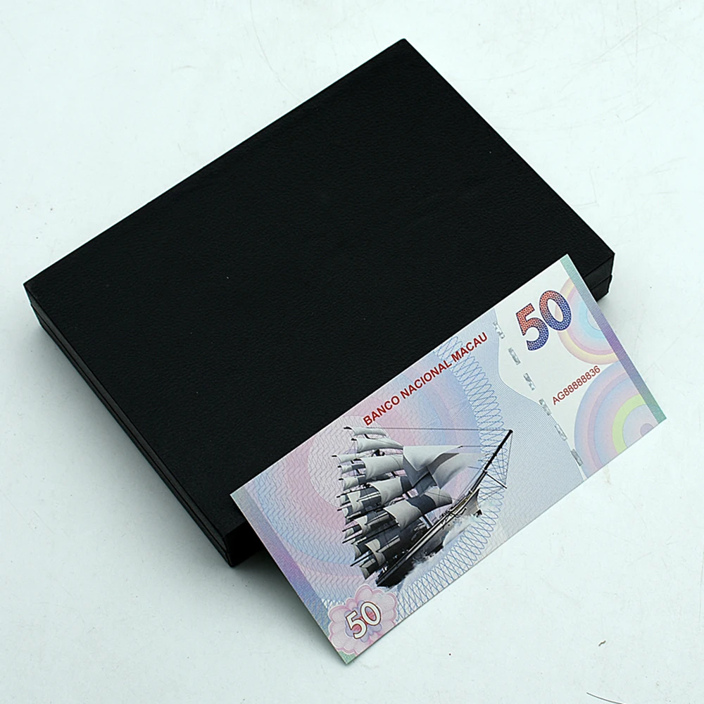 Commemorative Banknotes Macau Sailboat Butterfly Peacock 50 Yuan Paper Money Chinese Auspicious Banknotes Smooth Sailing Commemorative Notes Collection