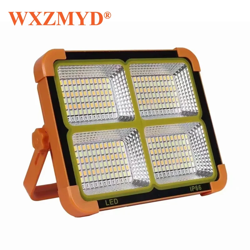 New Rechargeable Solar Flood Light Outdoor Portable LED Reflector Spotlight  Rechargeable Projector Floodlight Construction Lamp - AliExpress