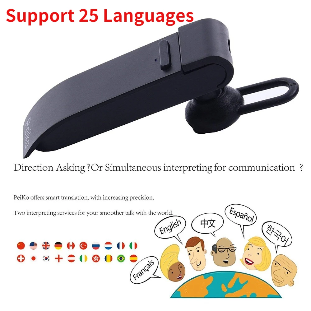 

2023 Portable Smart Voice Translator Instant Voice Translator Real-time Travel Business Traductor Support 25 Languages