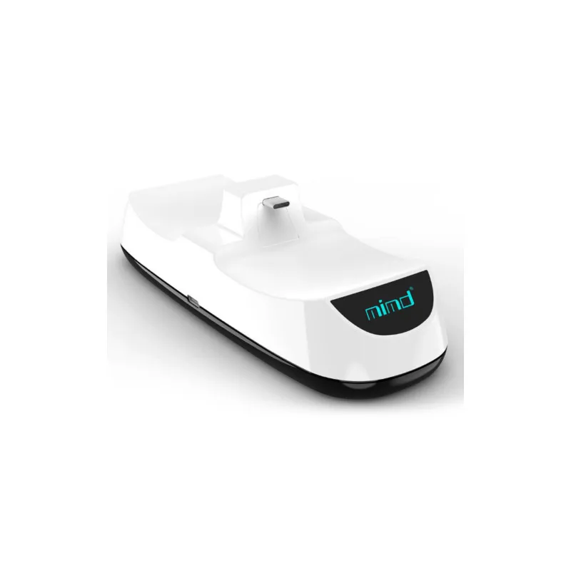 Dual Charger Dock Compatibile Con Playstation 5 Ps5 Dual Sense Controllers Colore Bianco