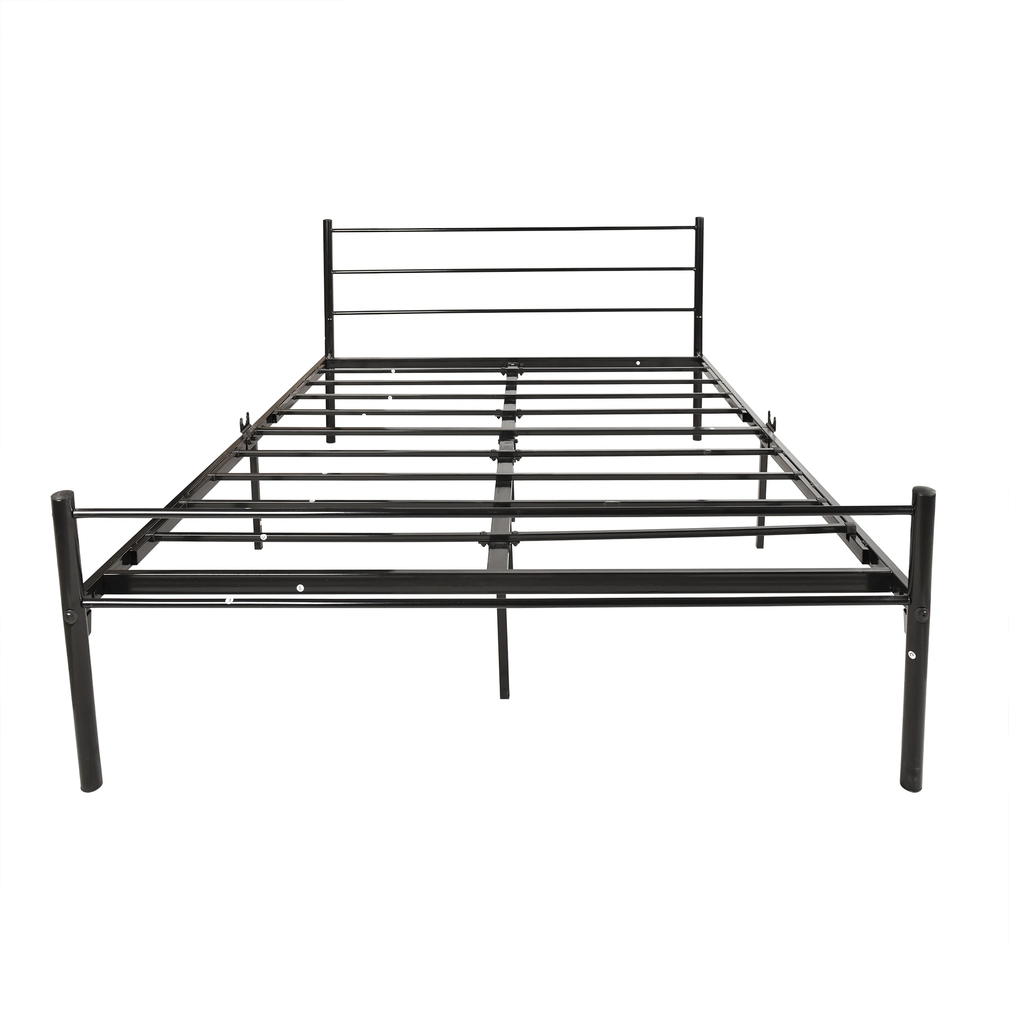 Metal Platform Bed Frame With Headboard / No Box Spring Required / Easy