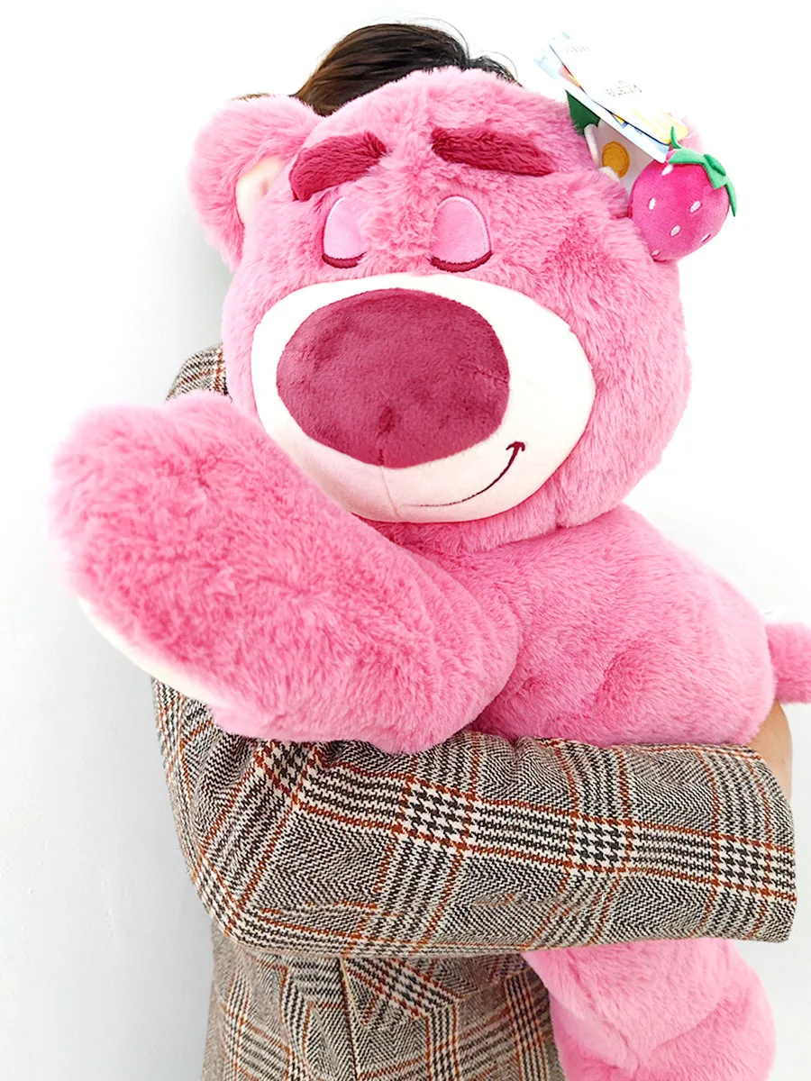 2022 New Genuine Disney Lying Position Lotso Bear Plush Doll Toy Soft