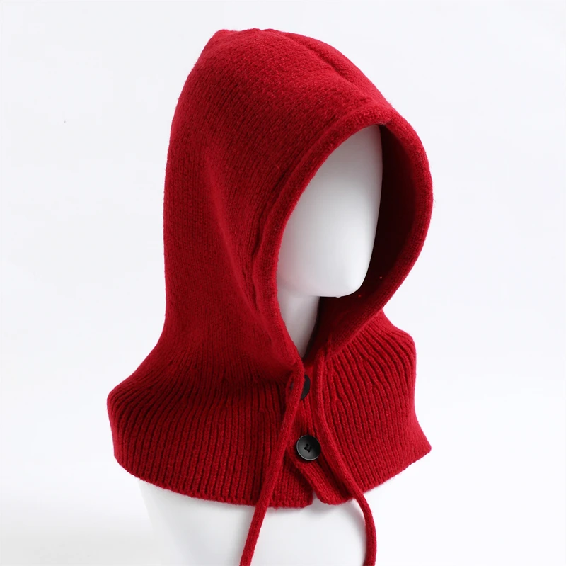 

Winter Wool Ring Scarf Thicken Warm Foulard Fleece Neck Warmer Scarves Men Women Bufanda Ski Climbing Knitted Collar Bandana