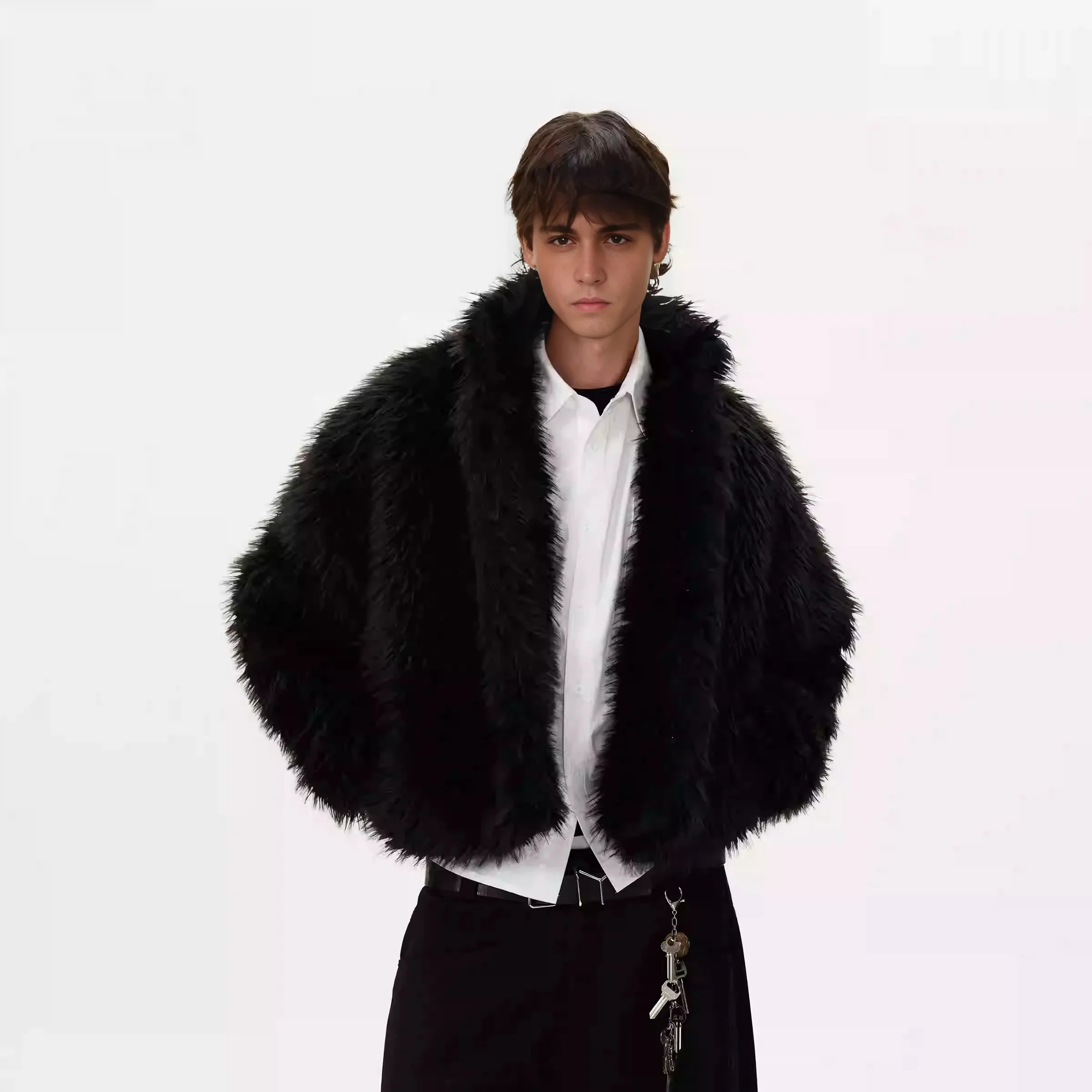 Tung Sung Fur Imitation Thickened Men Faux Fur Coat Men Warm New Winter High Quality Luxury Fluffy Jacket 2