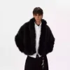 Tung Sung Fur Imitation Thickened Men Faux Fur Coat Men Warm New Winter High Quality Luxury Fluffy Jacket 2