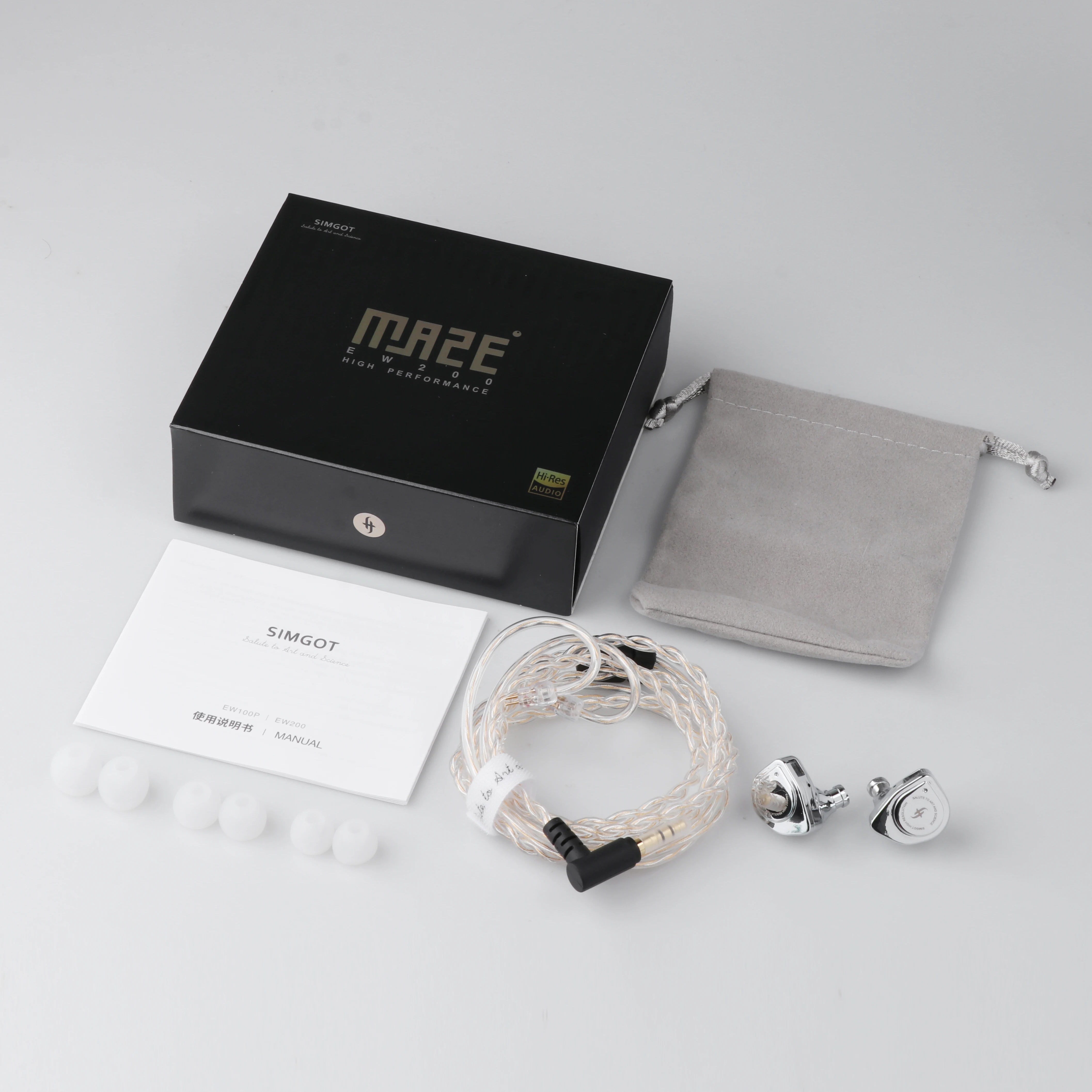 SIMGOT EW200 10mm SCP Diaphragm Dual-Magnetic-Circuit & Dual-Cavity Dynamic Driver IEM Hifi Earphones 3