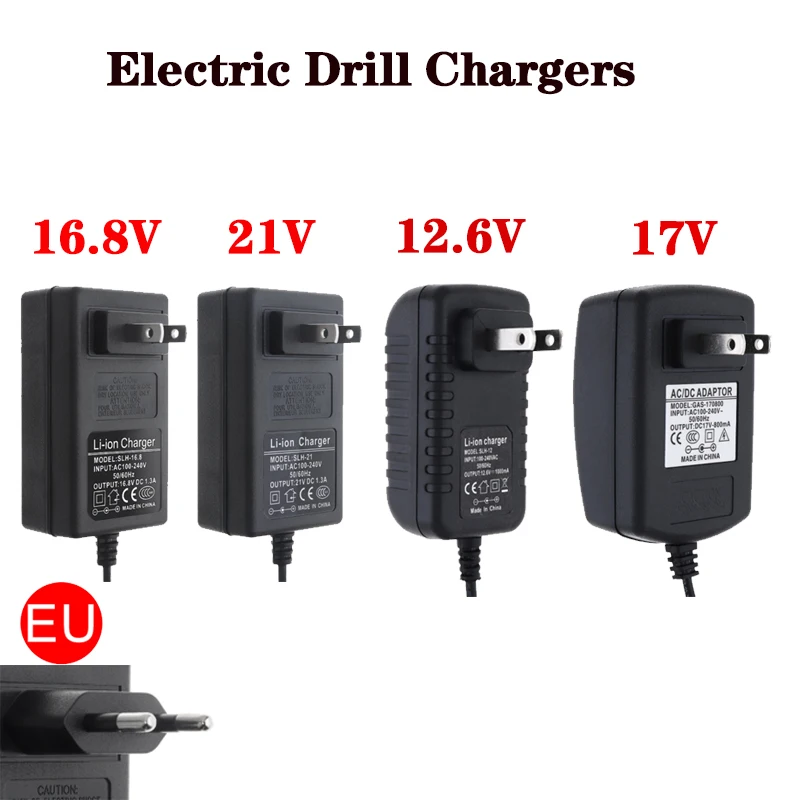 Universal Charger 12.6/16.8/17/21/25V DC Power Adapter Power Charger for Lithium Battery Electric Drill Screwdriver Charg 21v 2a lithium battery charger electric screwdriver 18v 5series 18650 suitable lithium battery wall charger power adapter