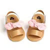 0-18M Fashion Newborn Baby Girls Sandals Princess Shoes Infant Bowknot Toddler Summer Sandals PU Non-slip Shoes 4