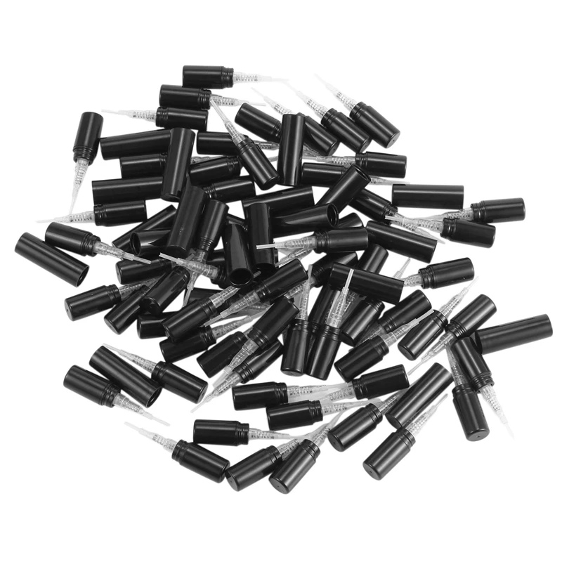 

400Pcs / Lot 2Ml Black Plastic Perfume Spray Bottle Sample Spray Sprayer Atomizer Perfume Bottle