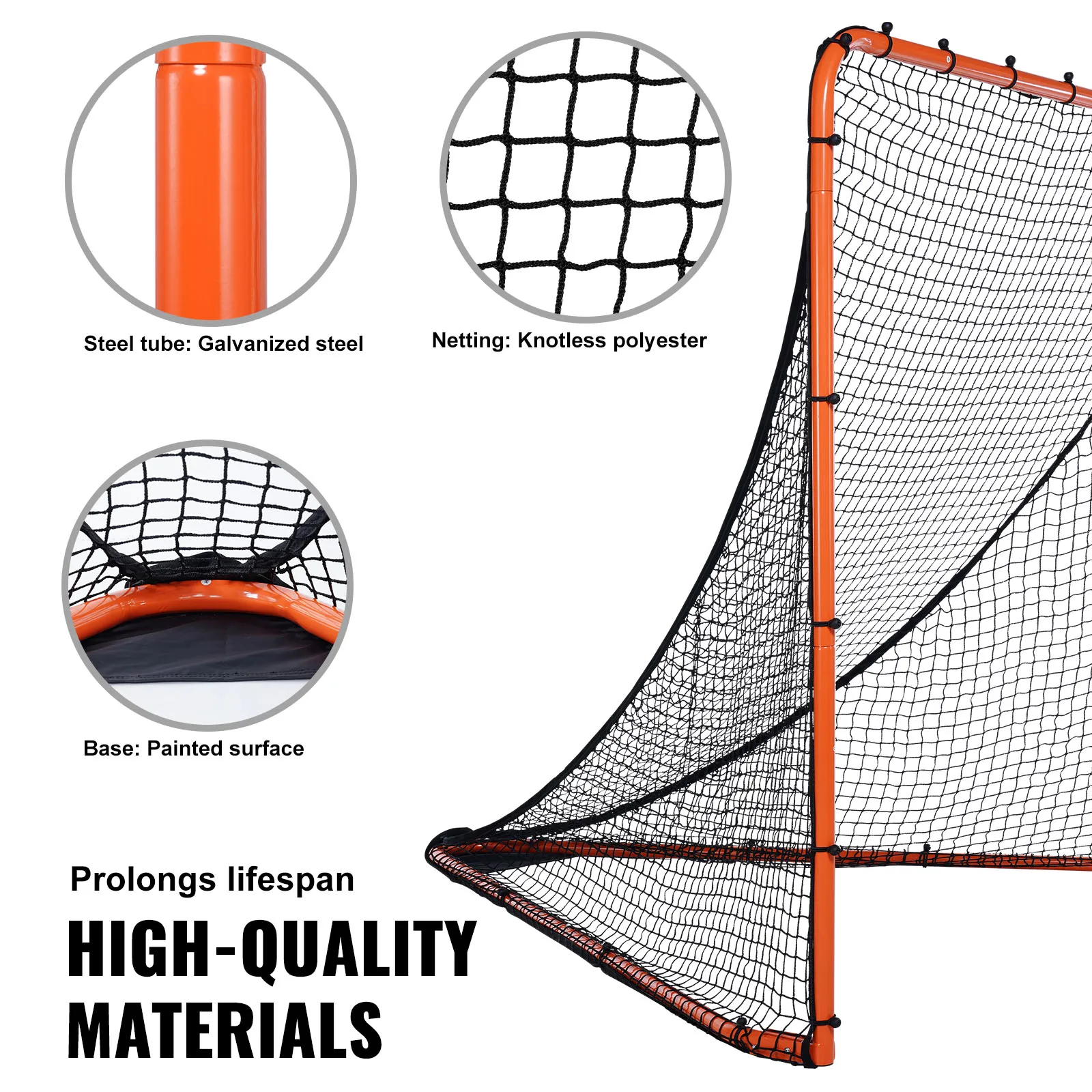 Portable Steel Lacrosse Training Net Equipment