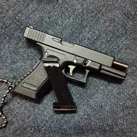PUBG Jedi 1:3 Mini g17 Pistol Model Detachable Free Assembly Alloy Toy Gun Keychain Fidget Toy for Boy Collection Gift 2