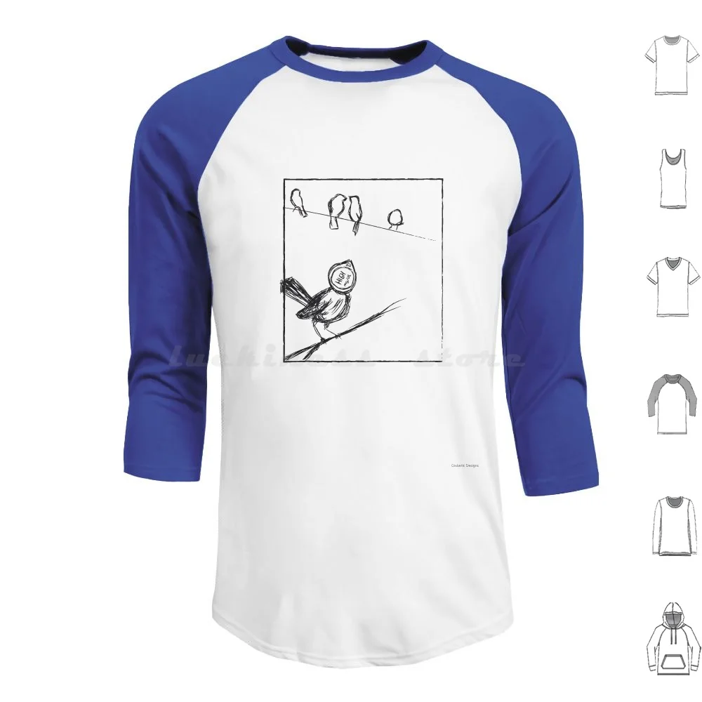 Felpa Con Cappuccio Per Uccelli Ad Alta Dexcom Cotone Manica Lunga Dexcom Bird Sketch Diabete Tipo Uno Tipo Uno Diabete T1D Disegni Diabetici