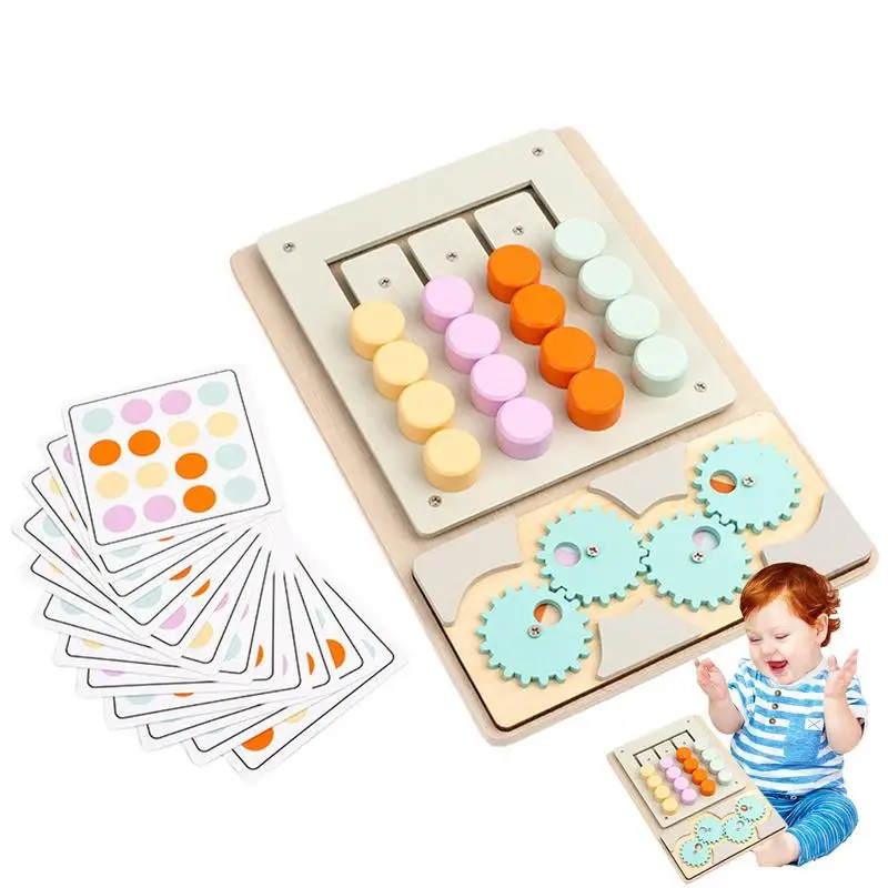 

Игрушки, пазл-головоломка, цветная настольная игра, игра-головоломка с 12 картами, лабиринт в форме игрушки, логическая игра для деревянной игрушки
