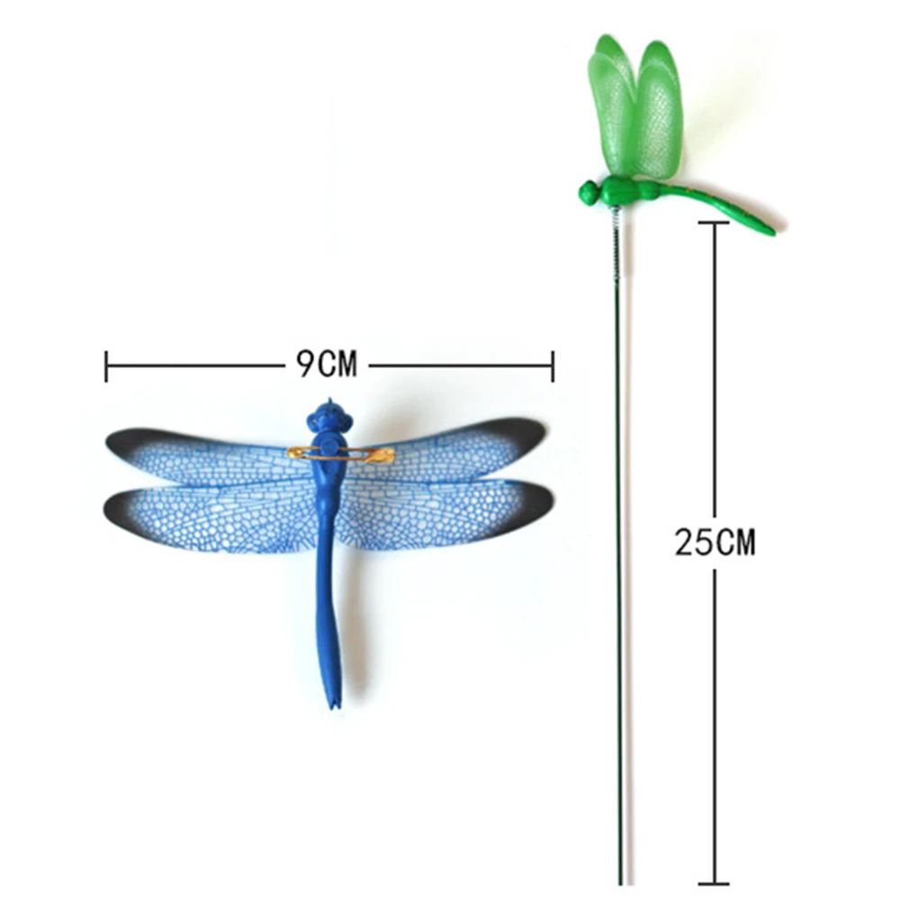Dragonfly Stakes 3D Simulation Yard Plant Lawn Decor Garden Yard Planterr 10PCS dragonfly decoration garden art decor
