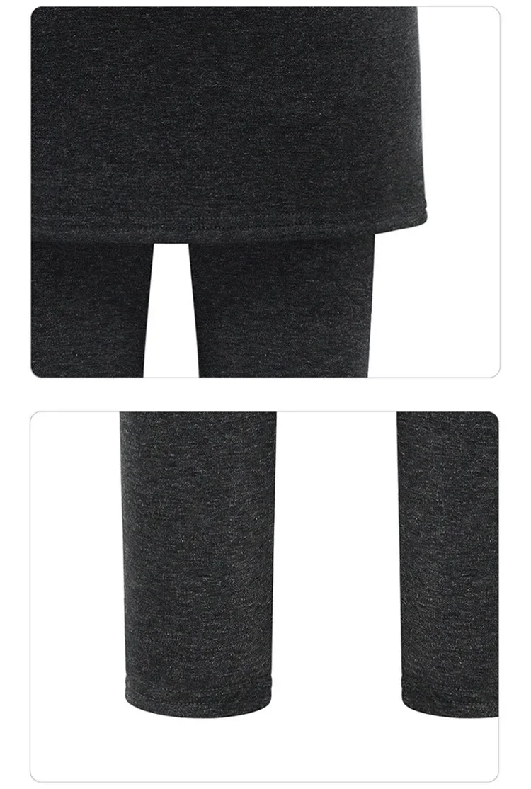 New Winter Women's Trousers Plus Velvet Skirt Pants Warmth and Thin Leggings Plus Size Thickened Package Hip Women's Clothing