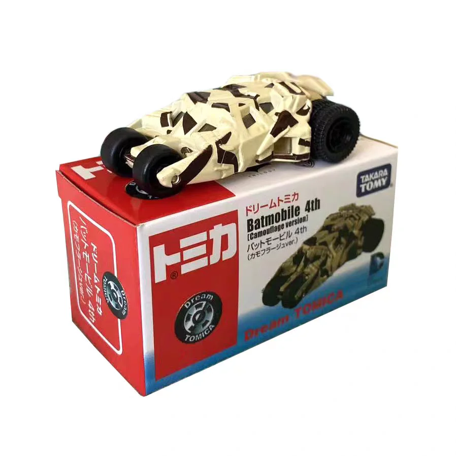 타카라토미 드림 토미카 배트맨 배트모빌 합금 다이캐스트 자동차 DC 저스티스 리그 다크 나이트 어린이 수집용 장난감 자동차 박스 포장