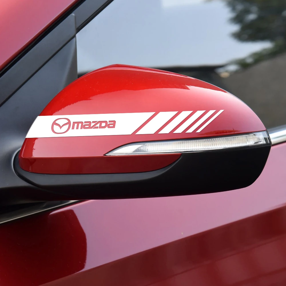 Enhanced Car Rearview Mirror Vinyl Film Decal Badge