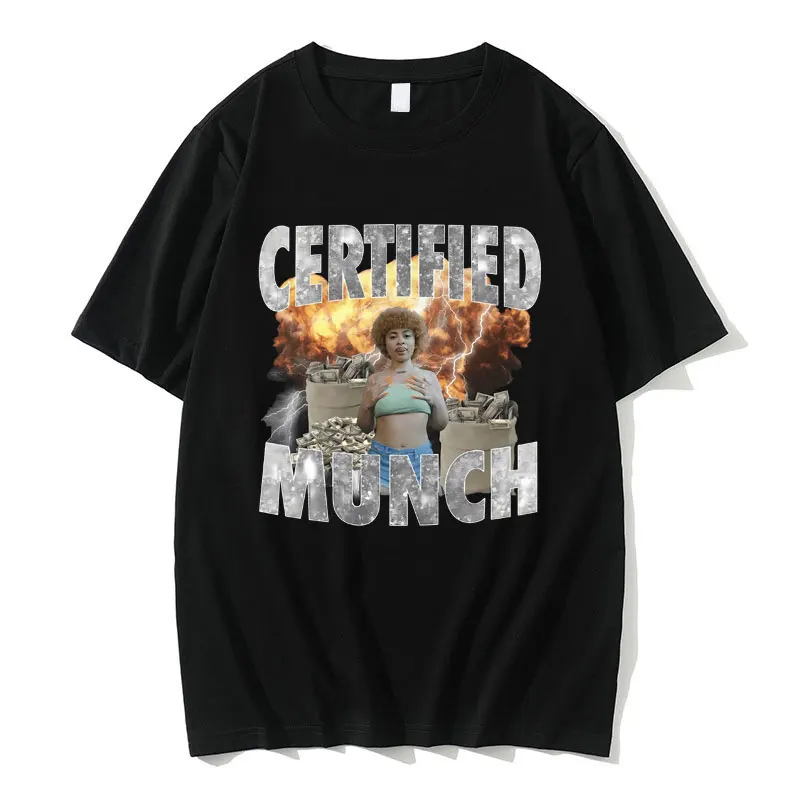 

Certified Munch Funny Meme Graphic T-shirt Men Women Fashion Casual Tshirt Men's 100% Pure Cotton Tees Male Oversized Streetwear