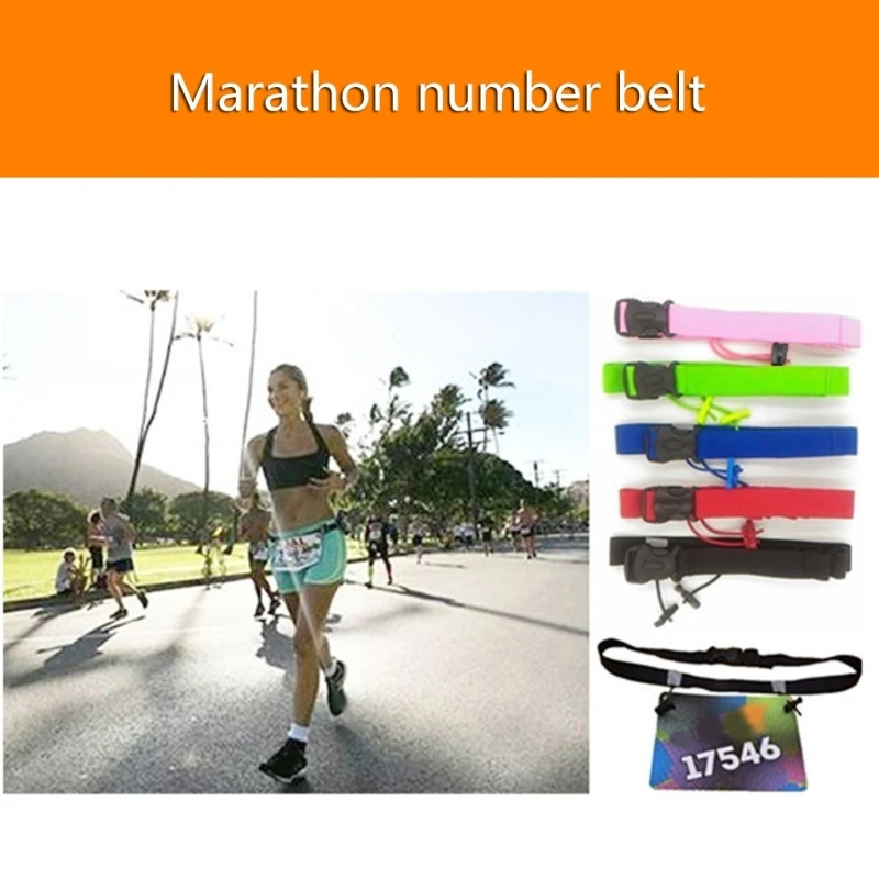 LICHUANUK Startnummerngurt 2 Stück - Elastischer Laufgürtel Für Triathlon