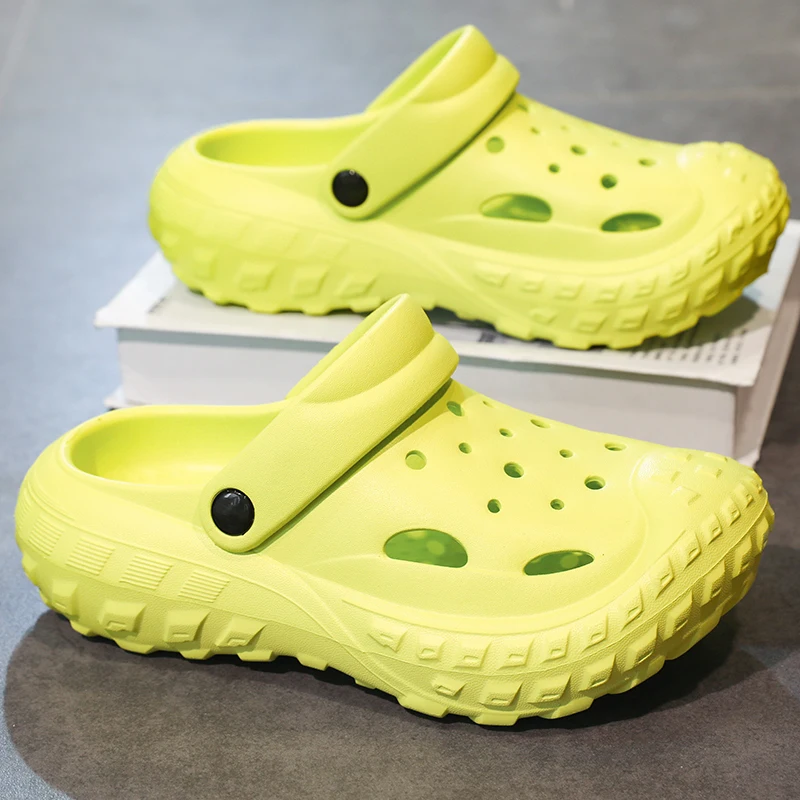 Summer Men Slipper Thick Sole Clogs Beach Indoor House Shoes Non-slip Sports Sandals sports shoes sports slippers summer sandals